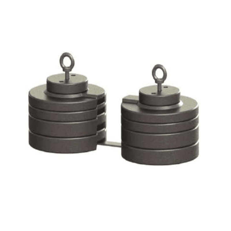 CONTRAPESOS CILINDRICOS DOBLES 300KG MODELO CPCD-300/400 ARAGCU AT2