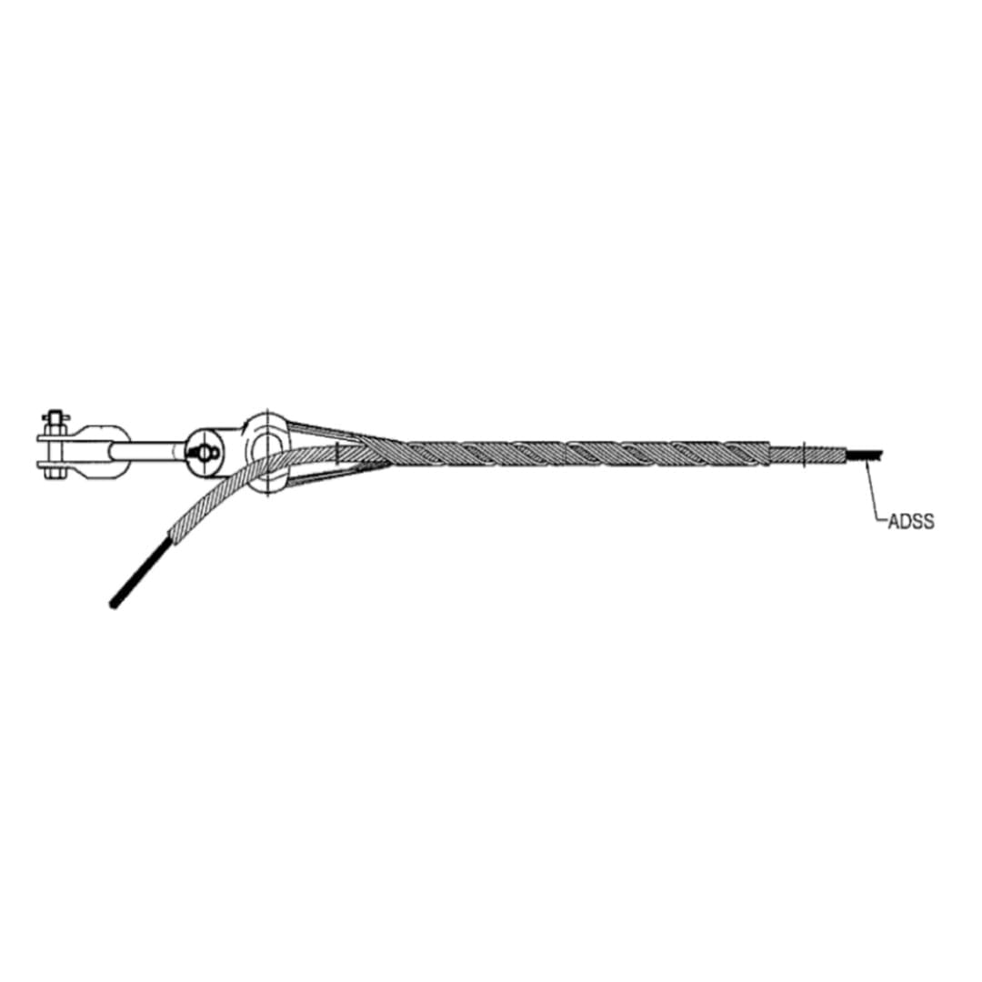 KIT ARMADO DE RETENCION SIMPLE ADSS Ø:4.00-20.50MM AN-040-2050 ARAGCU FO1