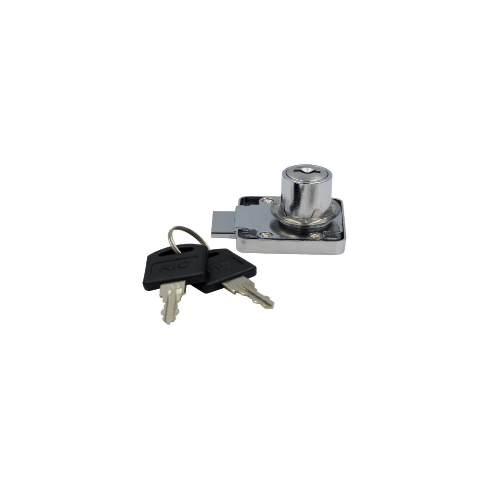 CHAPA PARA MUEBLE DE MELAMINE CON LLAVE MODELO 138-22 ARAGCU OUTLET