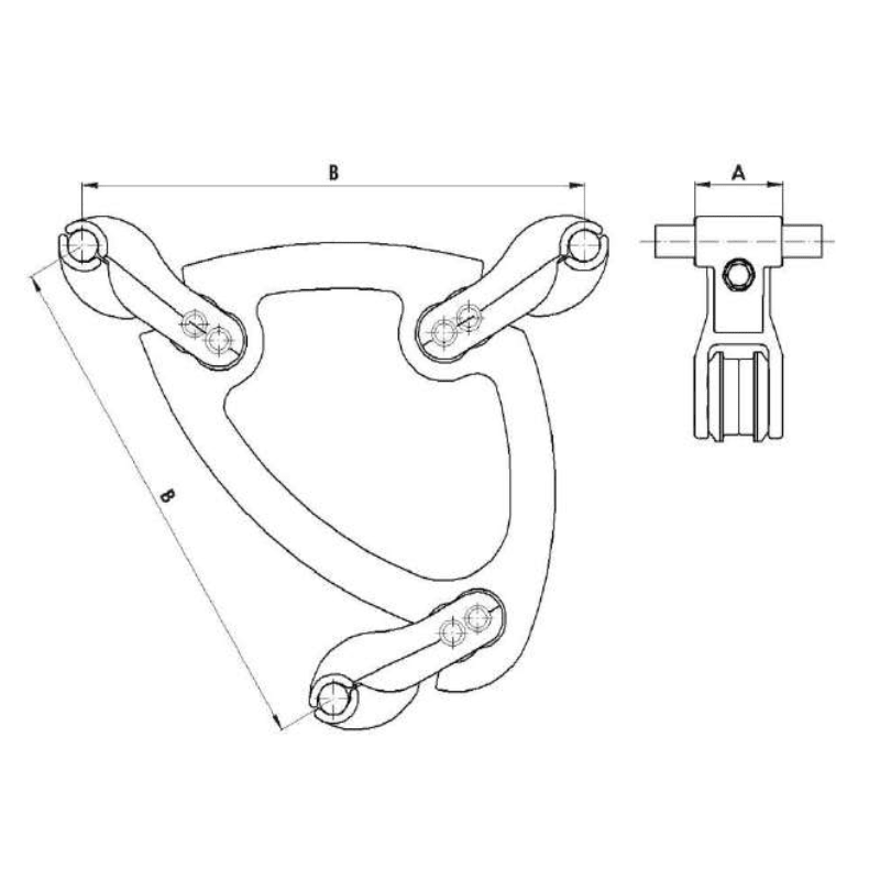 ESPACIADORES AMORTIGUADORES TRIPLES Ø:23.4-25.4MM MODELO SPA450TA25 ARAGCU AT2