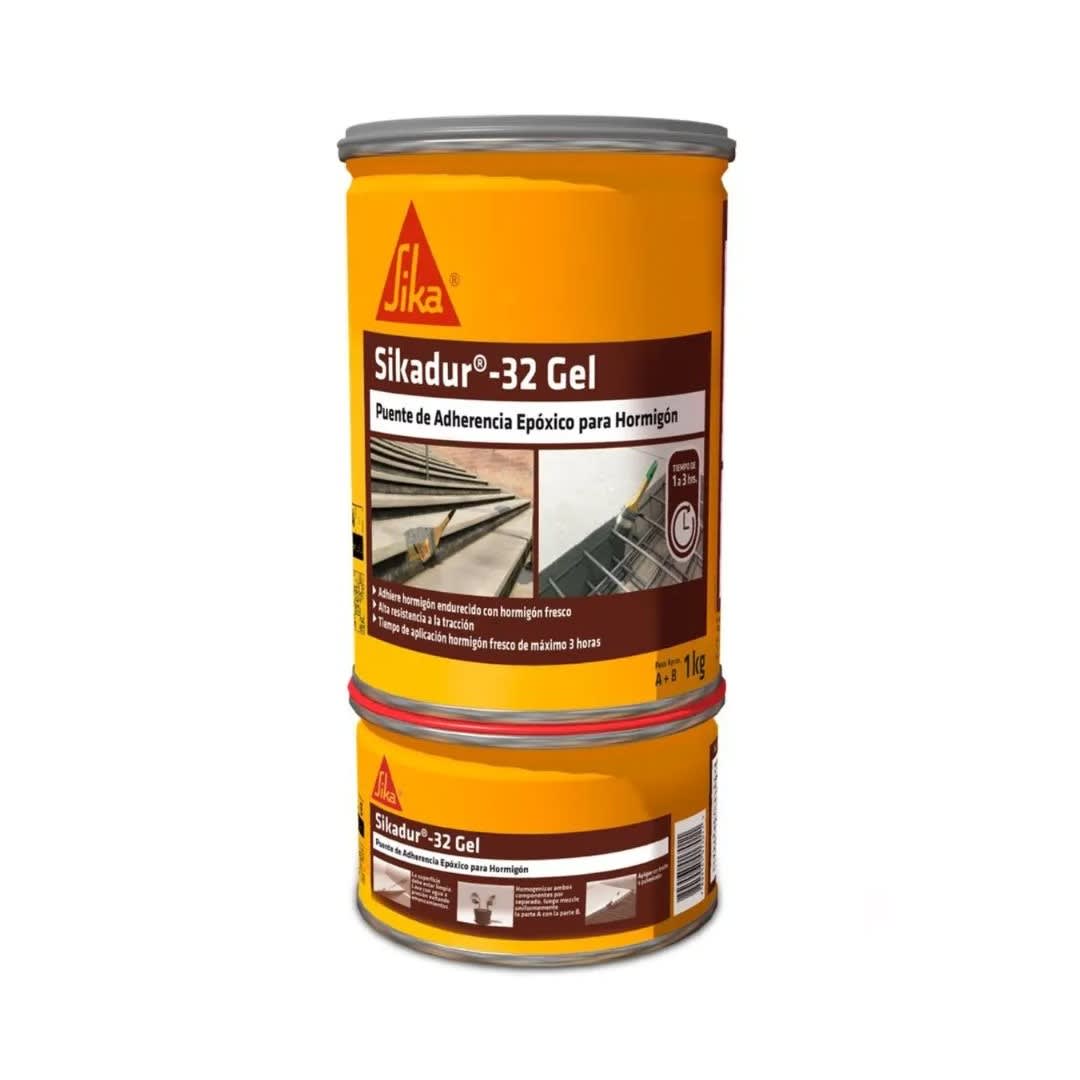 PUENTE DE ADHERENCIA EPOXICO PARA ANCLAJES Y REPARACION SIKADUR 32 GEL 1KG SIKA6