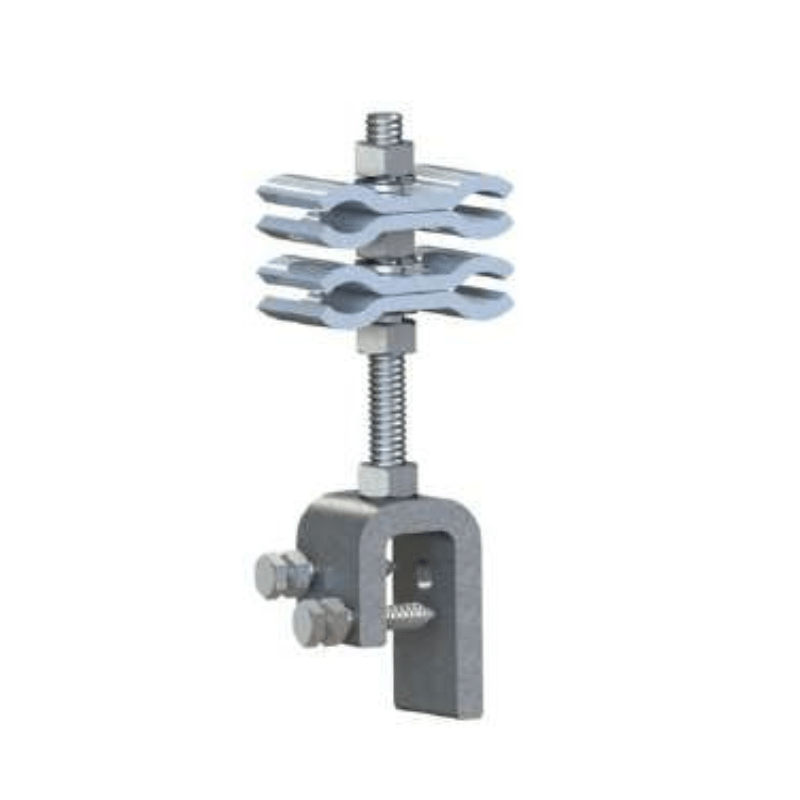 SOPORTES DE BAJADA PARA CABLE DE FIBRA OPTICA (OPGW) Ø:12-24MM MODELO SFO-CD-3 (DOBLE) ARAGCU AT