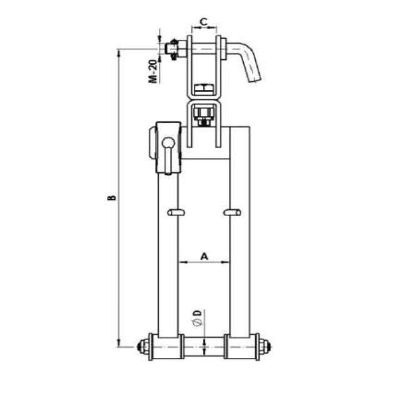 POLEAS PARA TENDIDO DE CUERDA SIMPLE Ø:136MM MODELO SSP-900 ARAGCU AT1