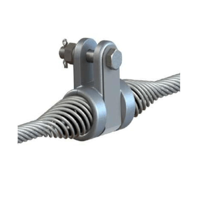 GRAPAS DE SUSPENSION ARMADA PARA CABLE ACERO GALV Ø:8.95-9.30MM MODELO GAS-1/9-AC ARAGCU AT