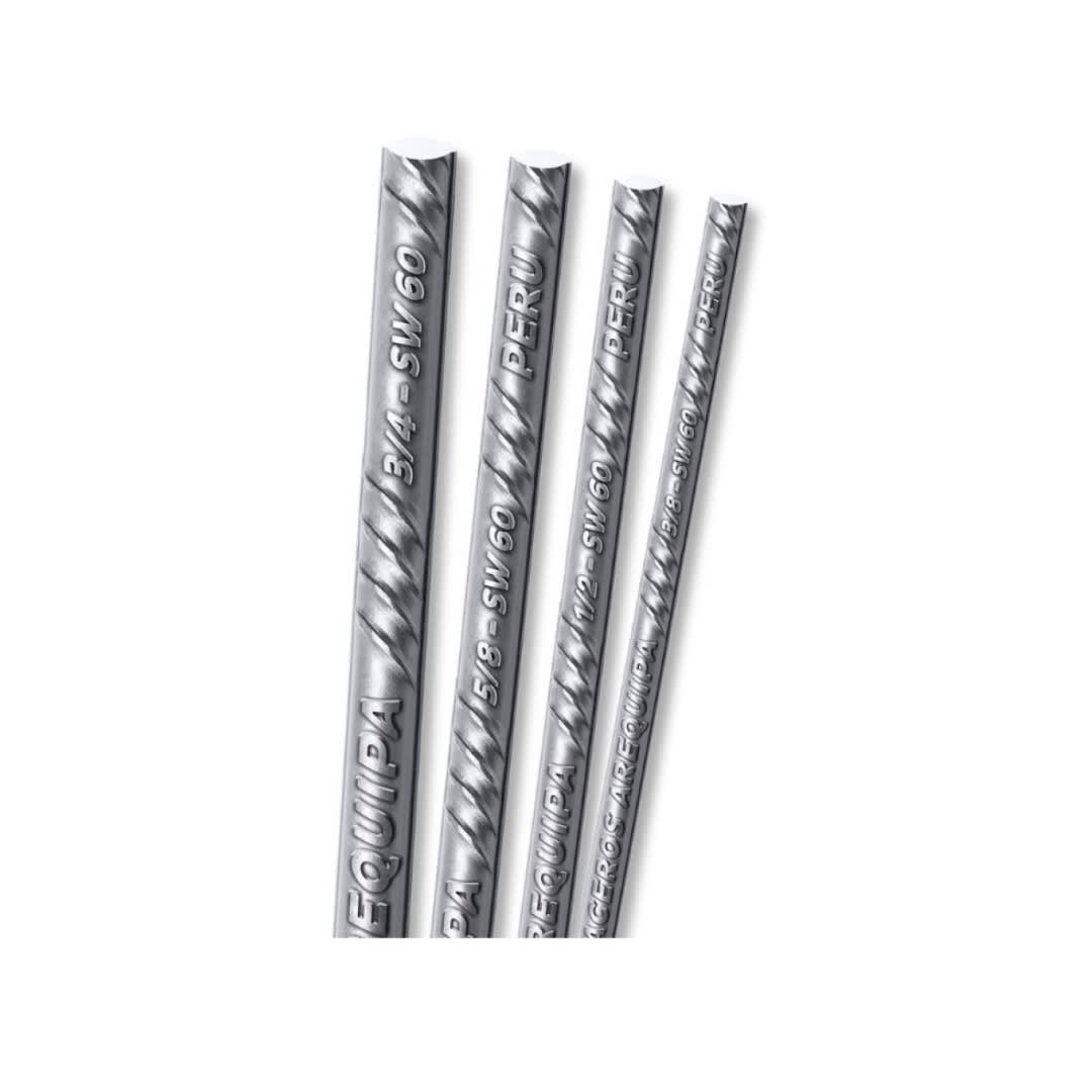 FIERROS CORRUGADOS BINORMA A615-GRADO 60 8MMX9MT ACEROS AREQUIPA