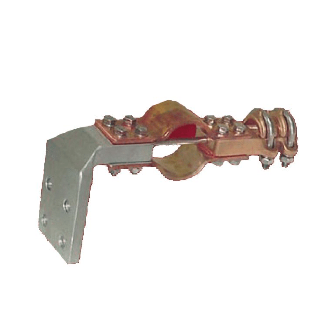 CONECTOR A 90° DE DILATA. BIMETAL GUIADO UNION TUBO/BORNA CU A PLETINA AL XLFBP-3033AL ARAGCU AS2