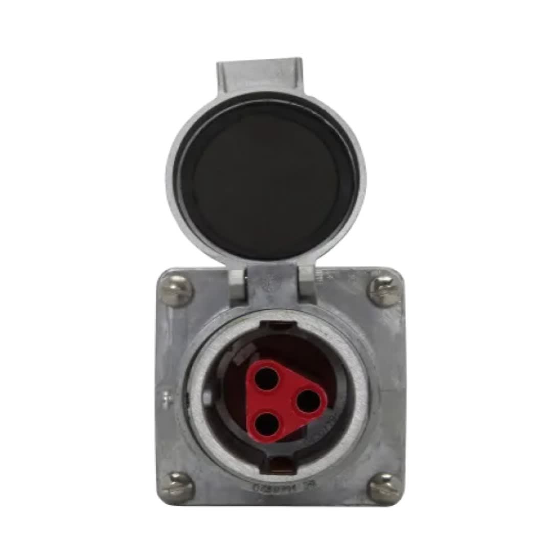 TOMACORRIENTE P/EMPOTRAR 60A 3P+T 600V NEMA4 HEAVY DUTY.UL CROUSE HINDS1