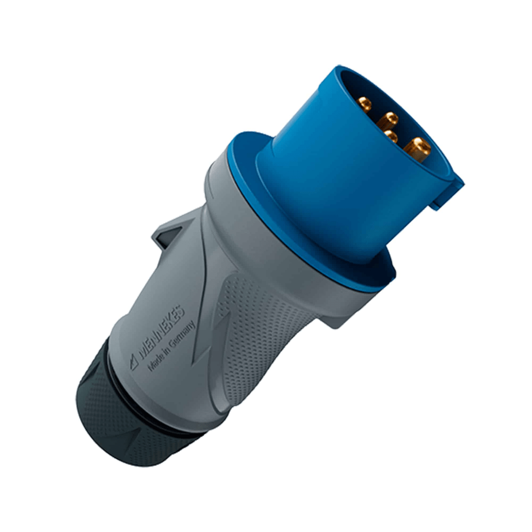 ENCHUFE 16AMP 3P+T 250V AZUL 9H IP54 POWERTOP XTRA -REEMPLAZO 251 MENNEKES