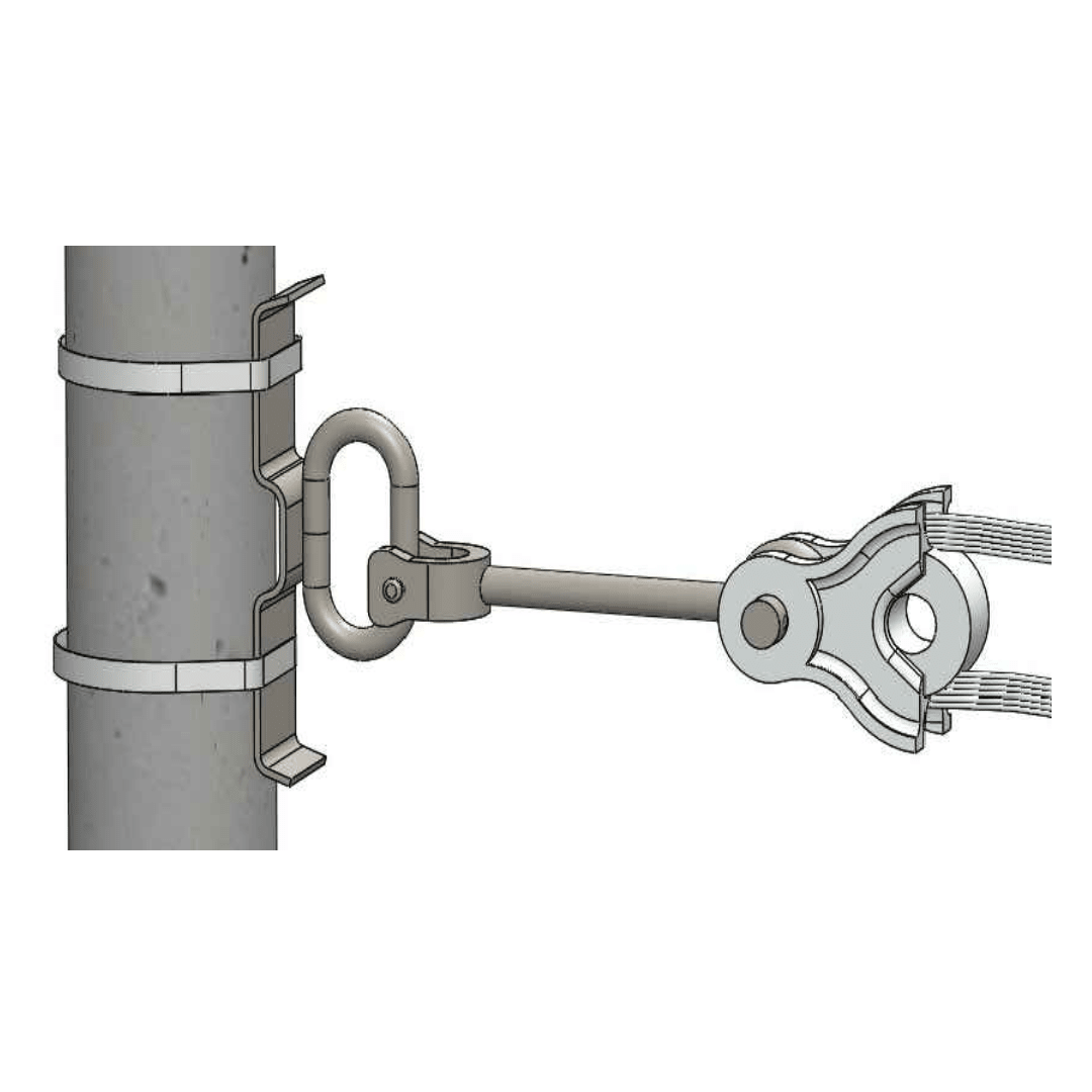 EMSAMBLE DE RETENCION PARA CABLE ADSS VANO 200 ARAGCU FO1