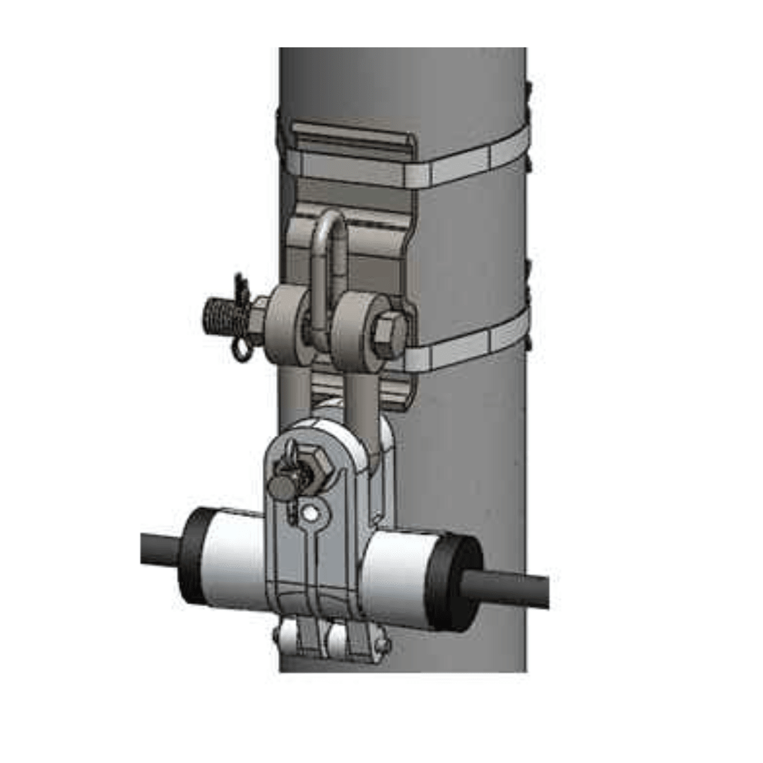 EMSAMBLE DE SUSPENSION PARA CABLE ADSS VANO 200I ARAGCU FO1