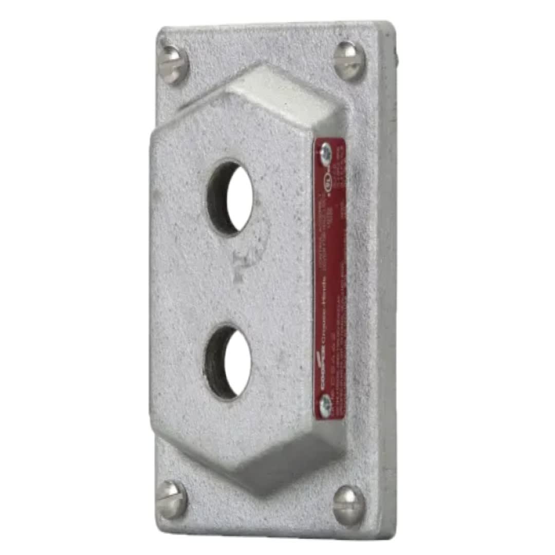 TAPA P/ESTACION CTRL FLEXSTATION DS CIEGA C/2 HUECOS NEMA 3R/7 CL1 DIV1 CROUSE HINDS