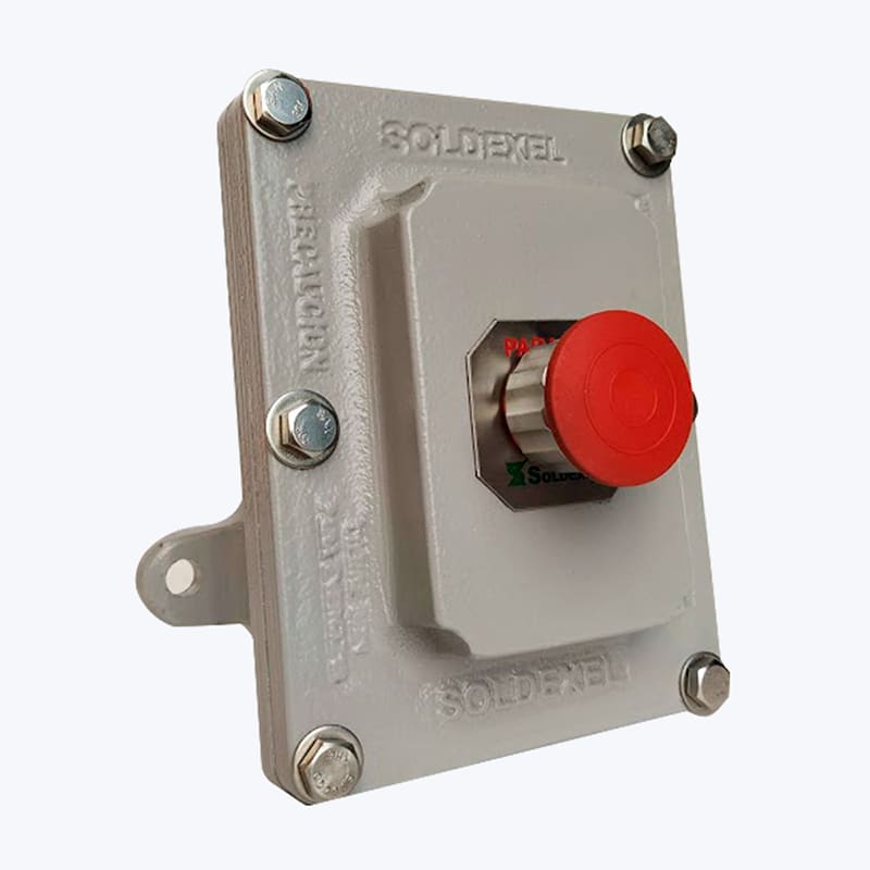 ESTACION DE MANDO PARADA DE EMERGENCIA 1/2'' S7-1PH1050 SOLDEXEL