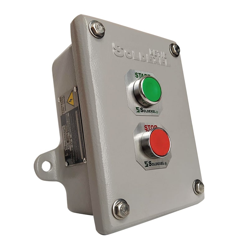 ESTACION DE MANDO DE UNA SALIDA STAR STOP NEMA 4 2 H de 3/4'' S4-1PA1PP2075 SOLDEXEL