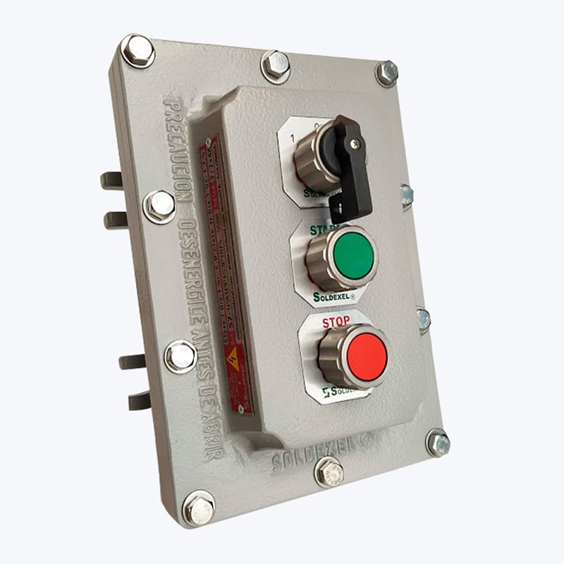 ESTACION DE MANDO STAR STOP Y SELECTOR 3/4'' S7-1PP1075 SOLDEXEL