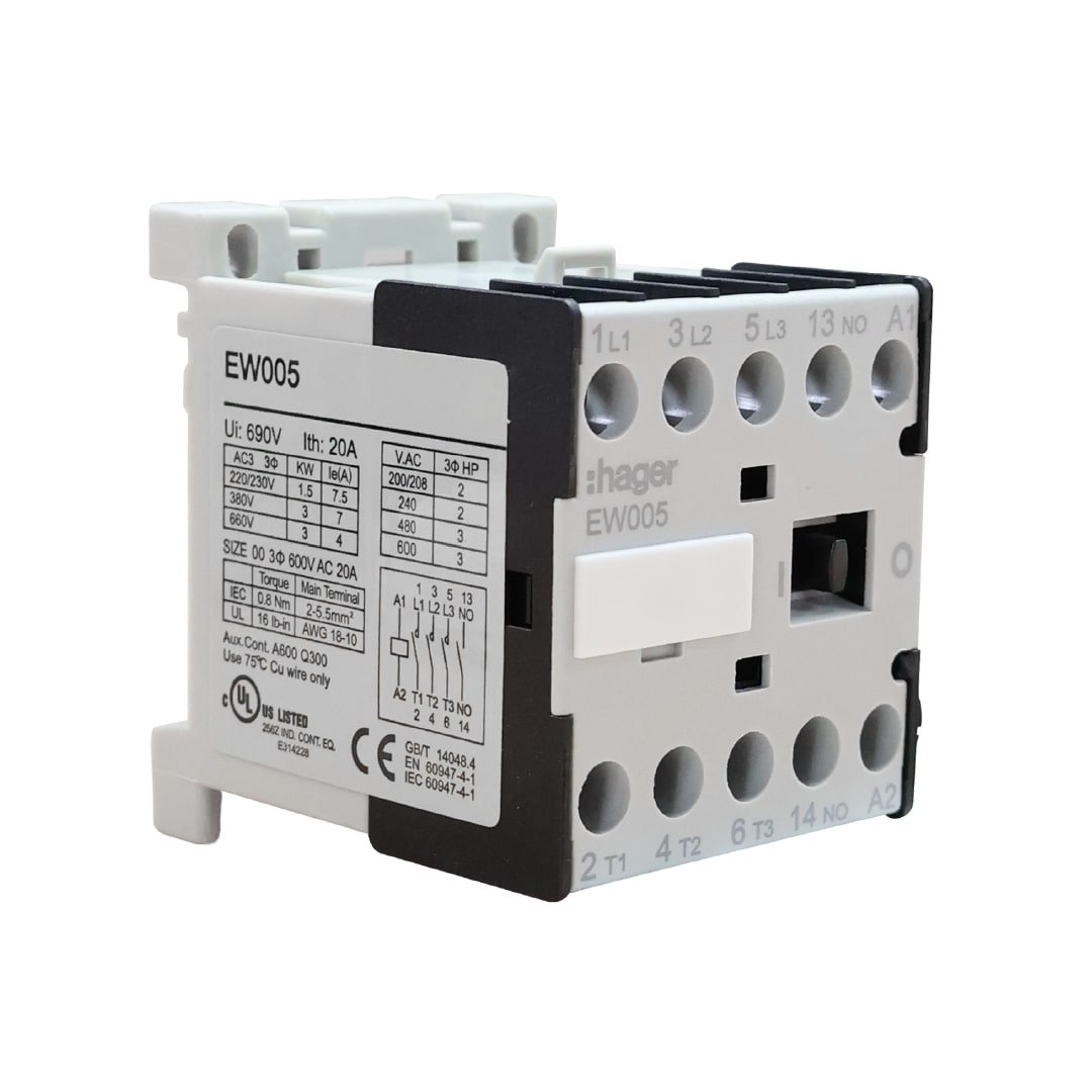 MINICONTACTOR 20A 220V 4NO HAGER