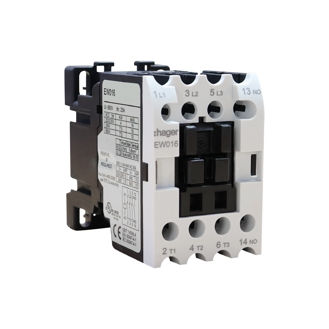 CONTACTOR EW 16A/AC3 1NA 110V 50/60HZ HAGER1