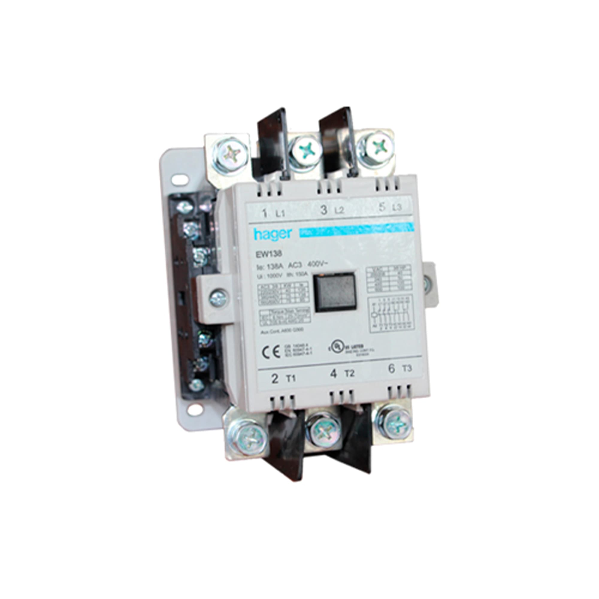 CONTACTOR EW 138A/AC3 2NA+2NC 380V 50/60HZ HAGER1
