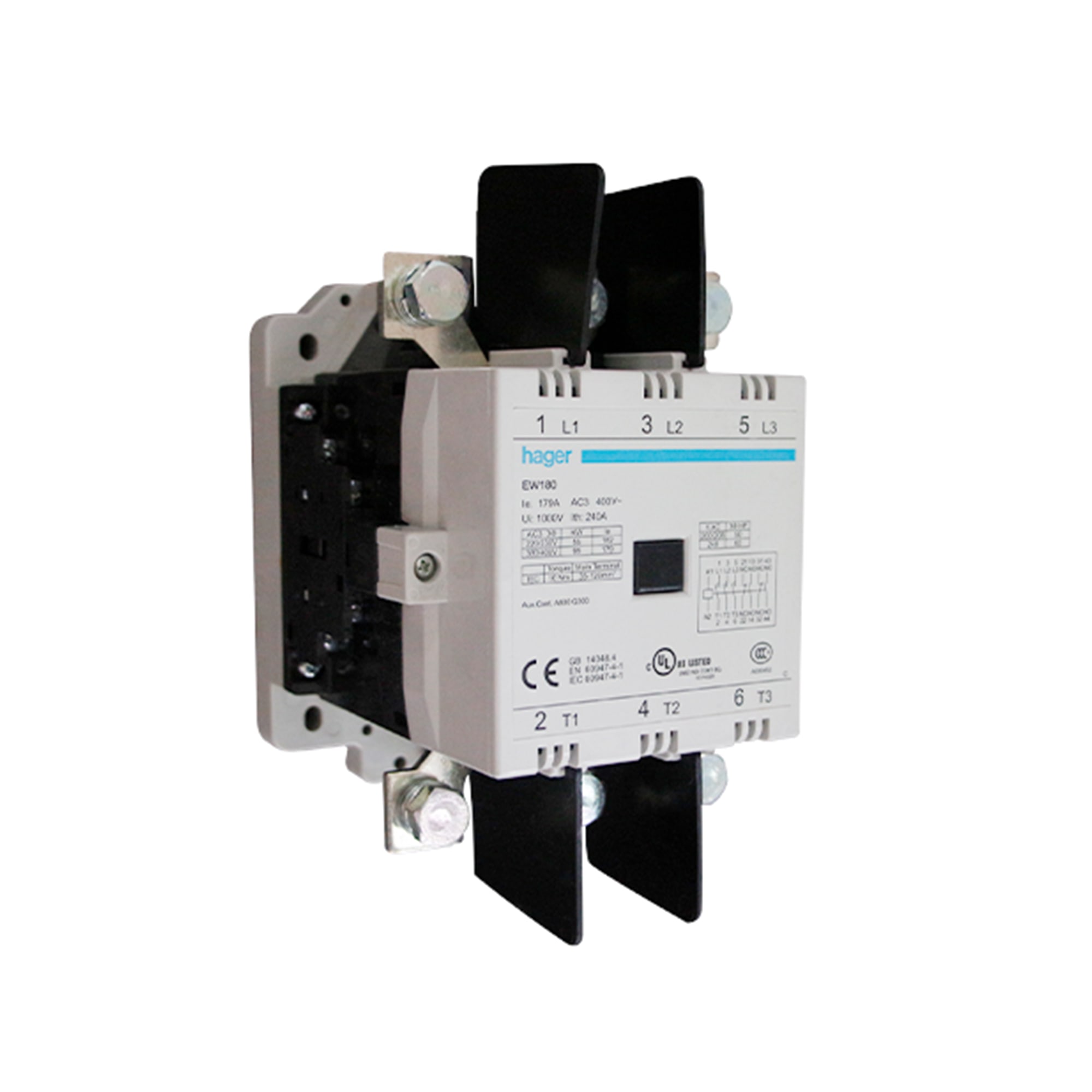 CONTACTOR EW 179A/AC3 2NA+2NC 220V 50/60HZ. HAGER