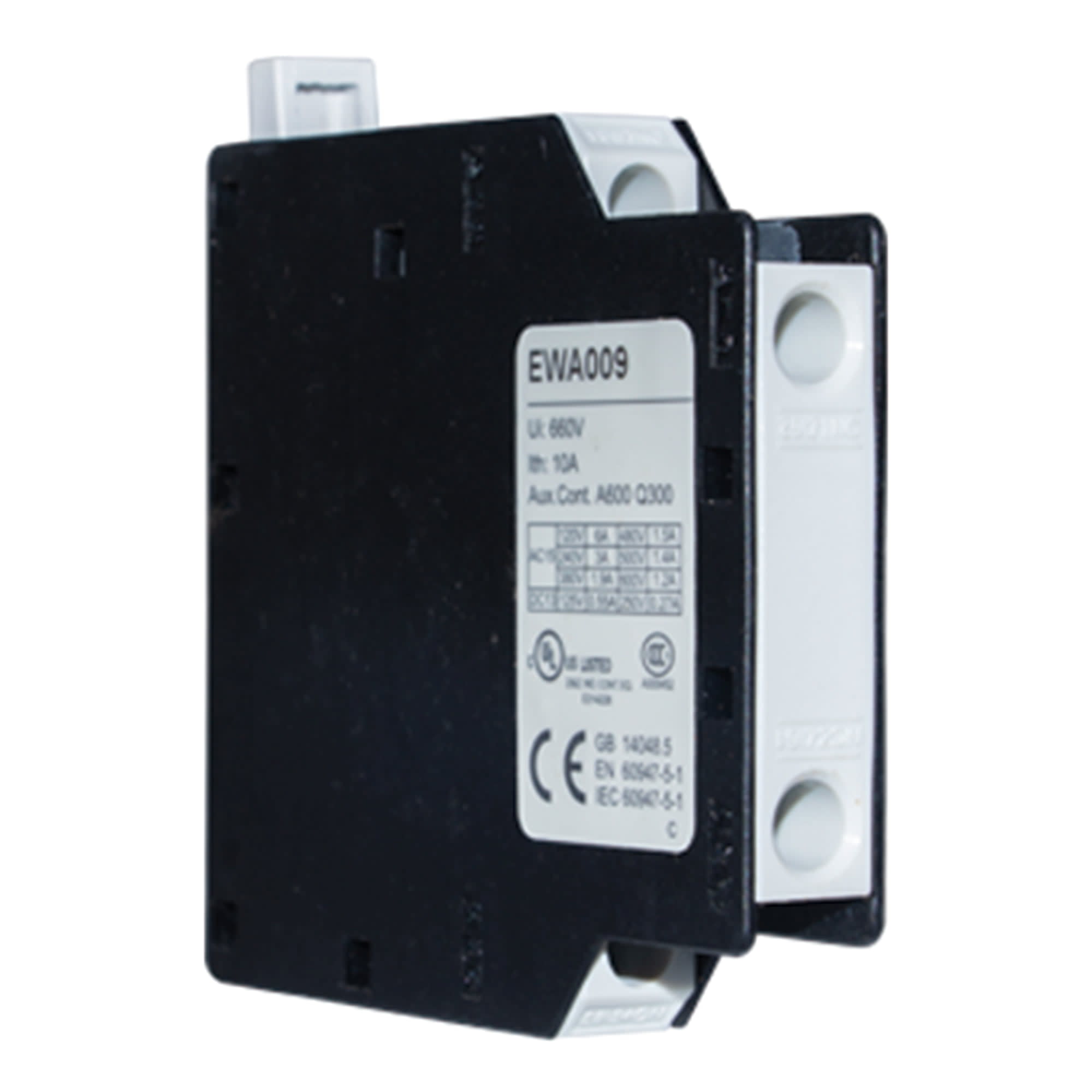 CONTACTO AUXILIAR LATERAL 1NA+1NC PARA CONTACTOR 7A A 40A HAGER