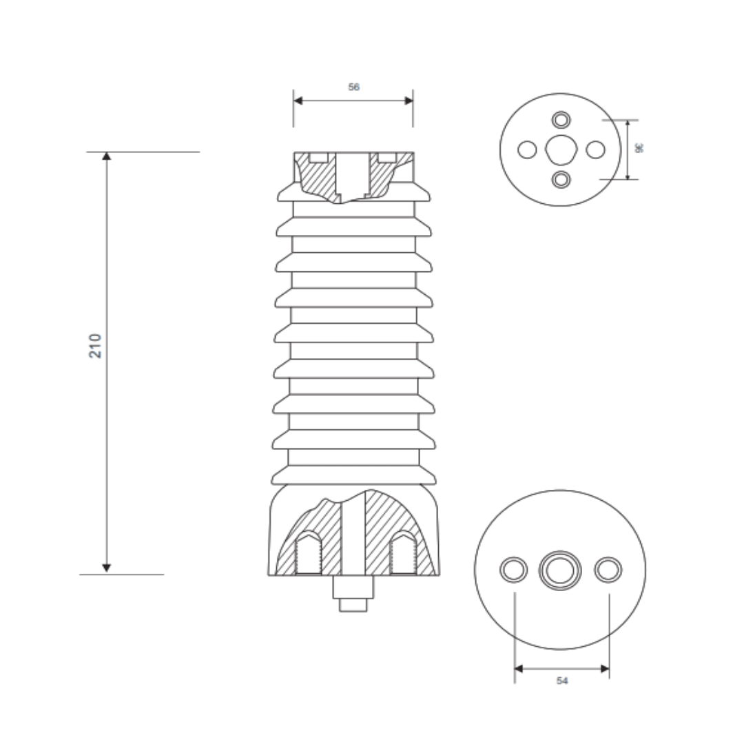 AISLADORES DE RESINA EPOXICA USO SUPERIOR HT-DS-003-B MELBAT2