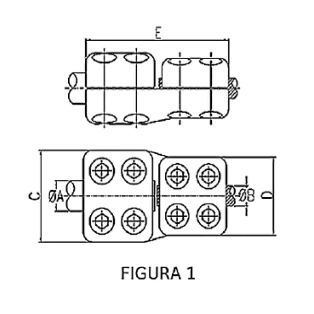 CONECTORES ANTICORONA RECTO TUBO-CABLE F1 T:Ø25MM C:Ø20.3-22.63MM MODELO 350.556 ARAGCU EI1