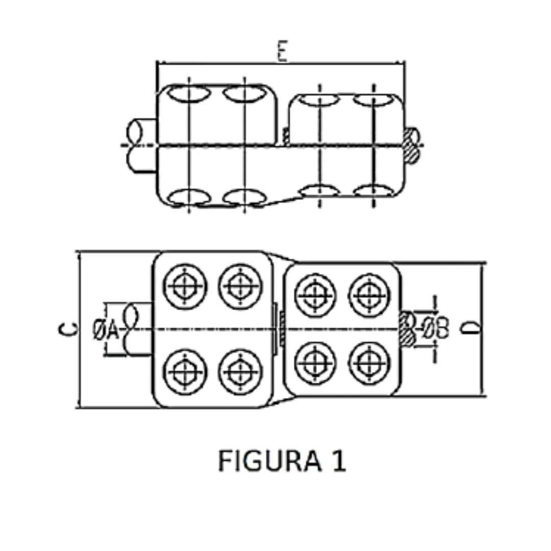 CONECTORES ANTICORONA RECTO TUBO-CABLE F1 T:Ø30MM C:Ø15.8-17.5MM MODELO 350.56 ARAGCU EI1