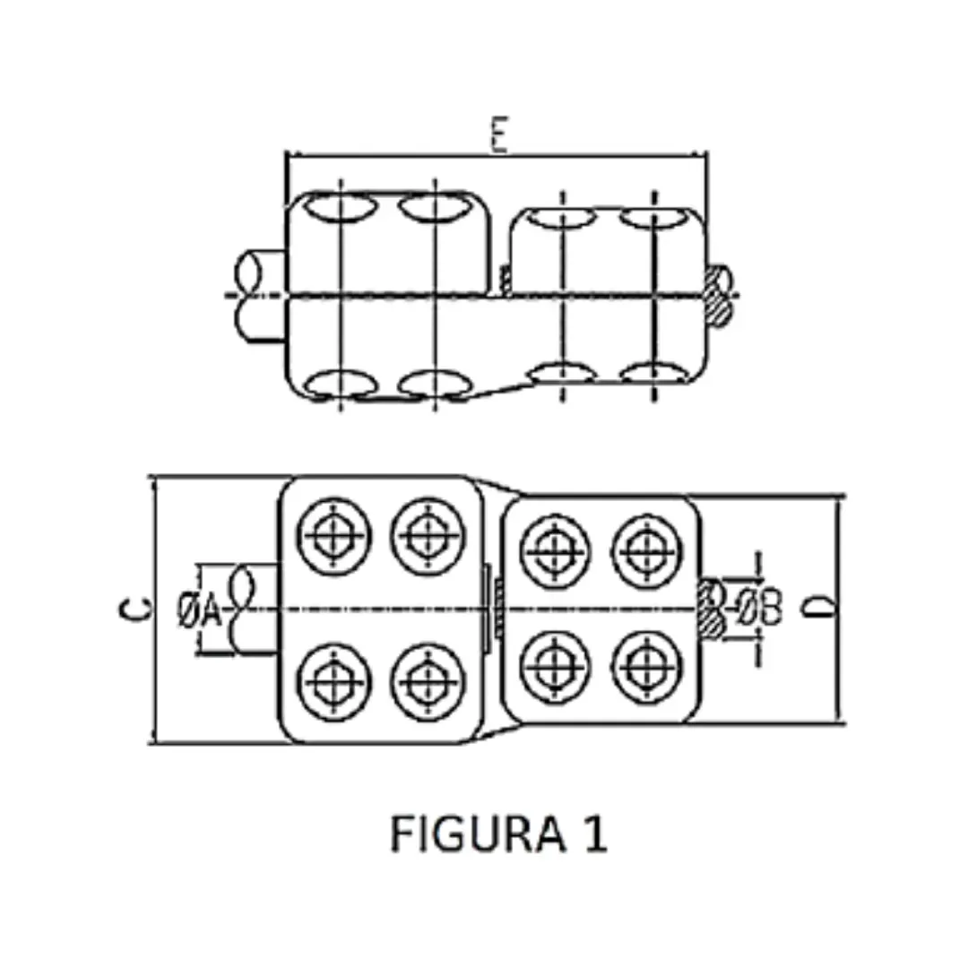 CONECTORES ANTICORONA RECTO TUBO-CABLE F1 T:Ø30MM C:Ø23.7MM MODELO 350.563 ARAGCU EI1