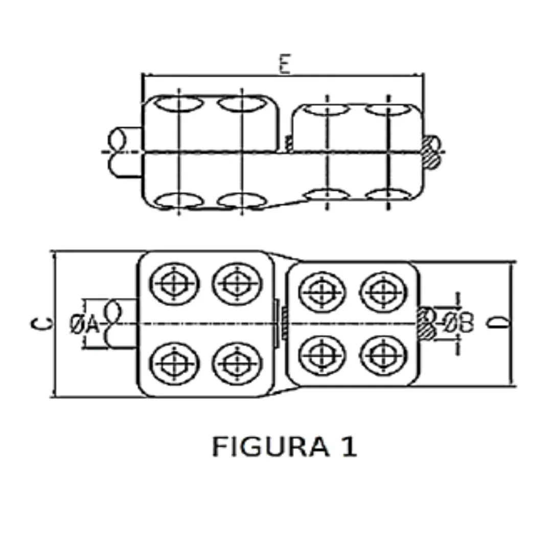 CONECTORES ANTICORONA RECTO TUBO-CABLE F1 T:Ø40MM C:Ø12.5-14.6MM MODELO 350.567 ARAGCU EI
