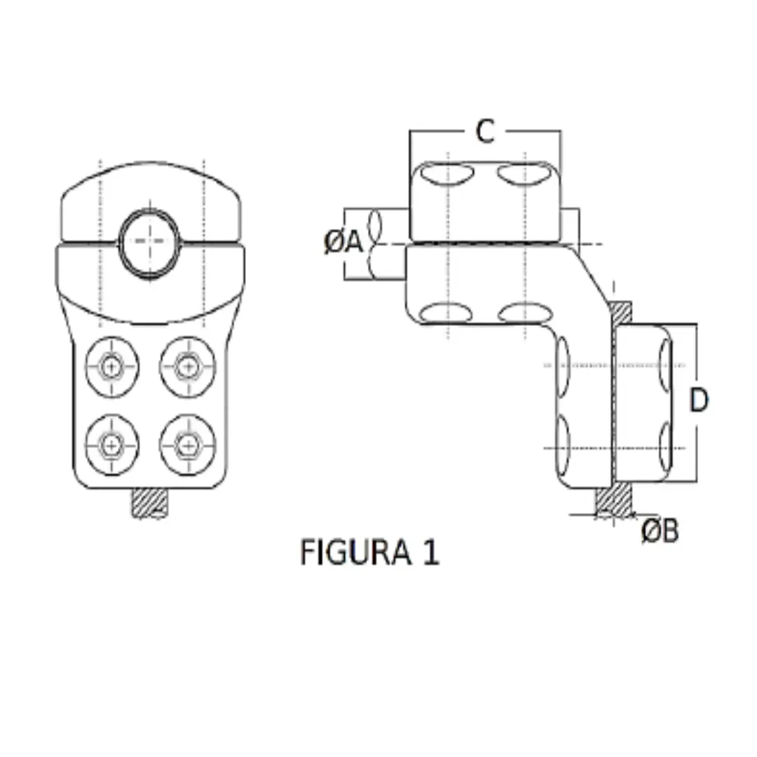 CONECTORES ANTICORONA TUBO-CABLE ACODADO 90° F1 T:Ø30MM C:Ø12.5-14.57MM MODELO 350.807 ARAGCU EI