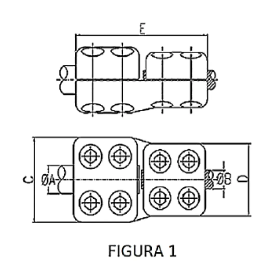 CONECTORES ANTICORONA RECTO TUBO-CABLE F1 T:Ø30MM C:Ø12.5-14.6MM MODELO 350.5601 ARAGCU EI1