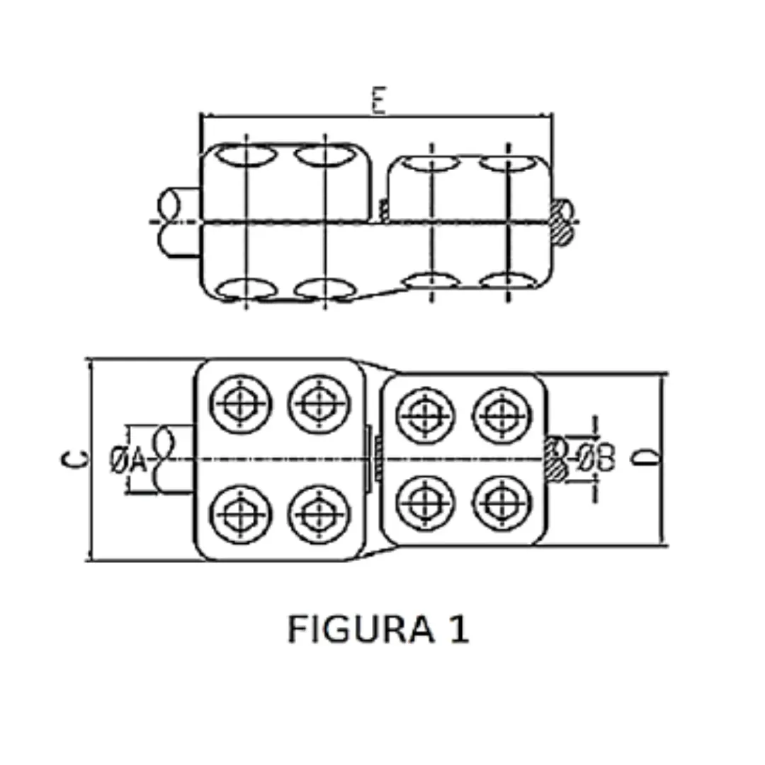 CONECTORES ANTICORONA RECTO TUBO-CABLE F1T:Ø30MM C:Ø27.1-29.2MM MODELO 350.5631 ARAGCU EI1