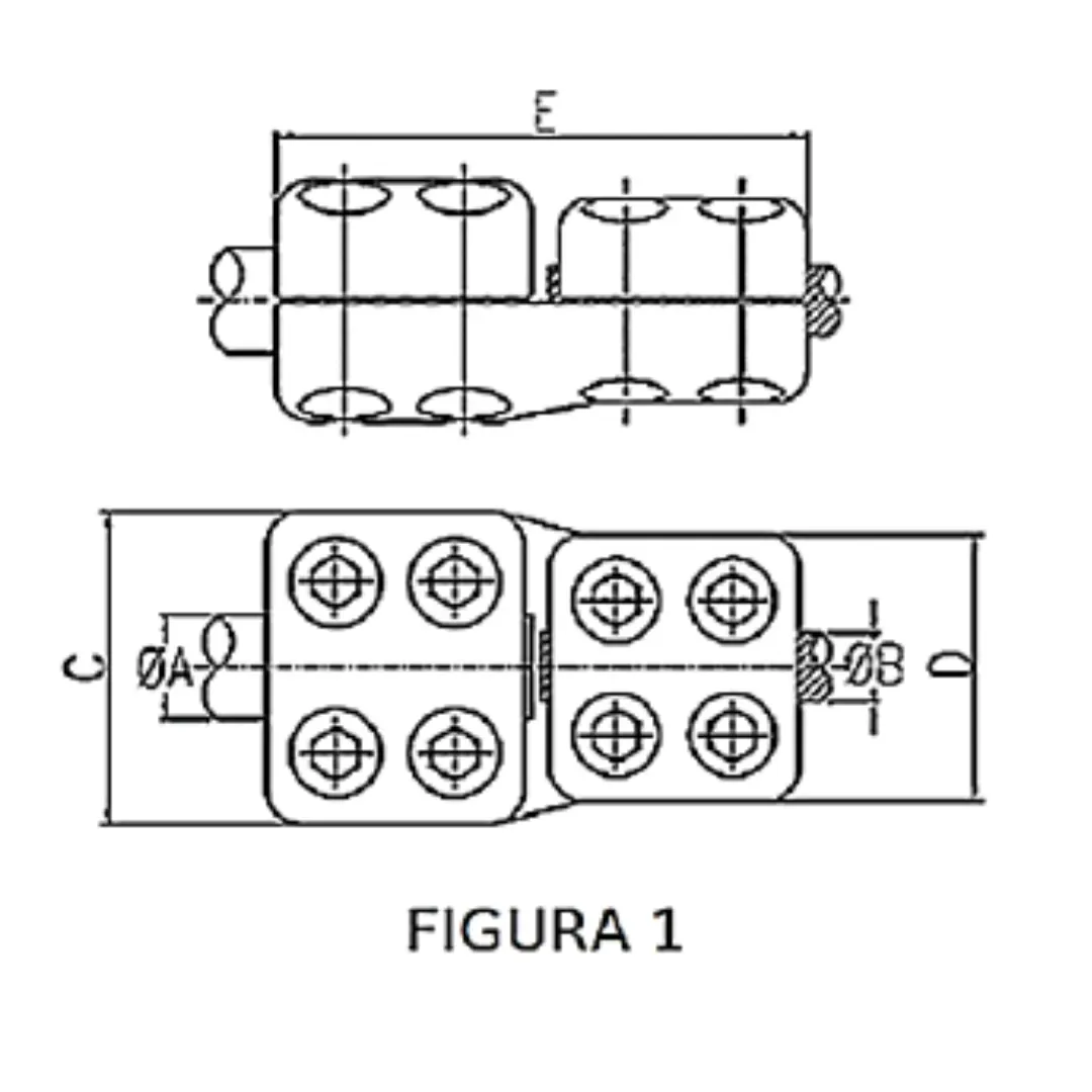 CONECTORES ANTICORONA RECTO TUBO-CABLE F1 T:Ø25MM C:Ø32.6-36.0MM MODELO 354.206 ARAGCU EI1