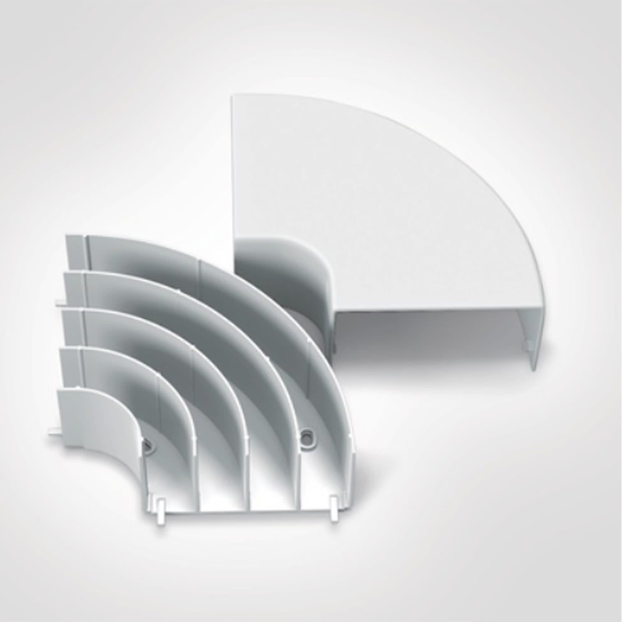 CURVA PLANA 100X50MM HELLERMANNTYTON
