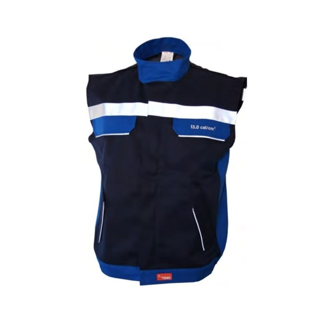 CHALECO IGNIFUGO ANTI-ARCO IFR ATPV:13CAL/CM2 T/M C/AZUL MARINO 14651 BSD-ALEMANIA