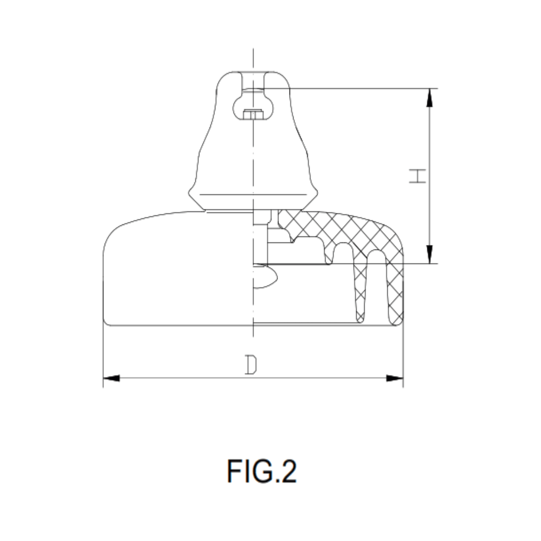 AISLADOR DE PORCELANA TIPO SUSPENSION 80KN 159/255/432MM ANSI 52-8 PROCEDENCIA CHINA1