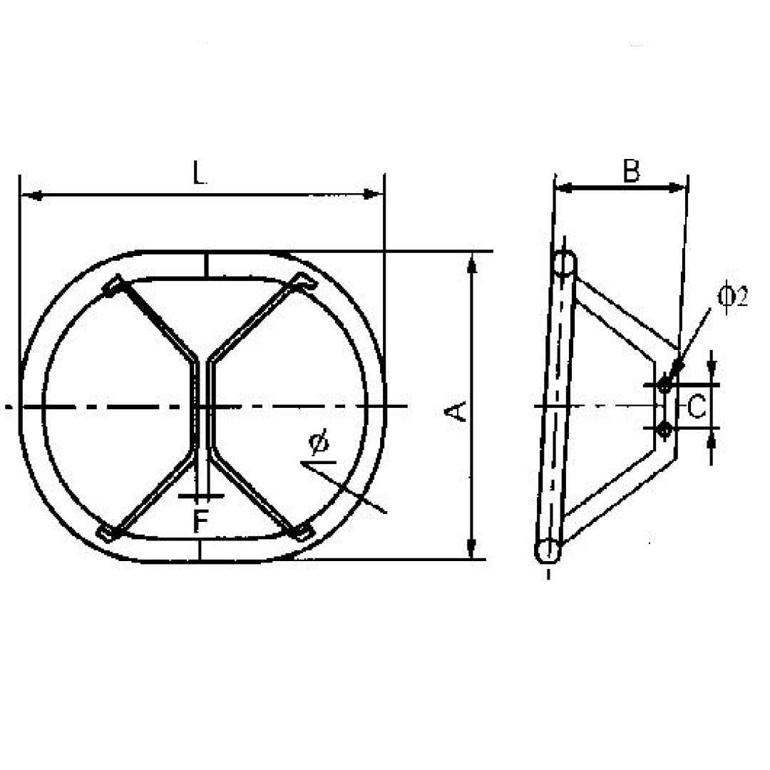 RAQUETAS ANILLO DE PROTECCION Y BLINDAJE (TUBO DE ALUMINIO) MODELO FJPL-500XD ARAGCU HE2
