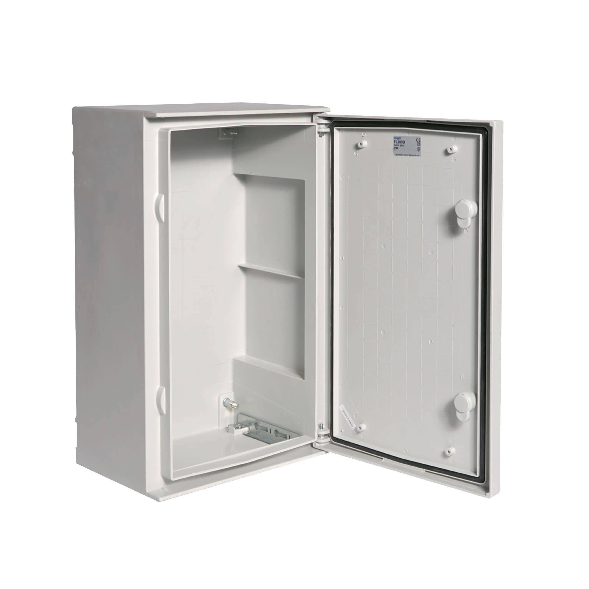 TABLERO P/ADOSAR DE POLIESTER REFORZADO C/FIBRA DE VIDRIO ORION PLUS 500X300X200MM IP66 IK10 HAGER1