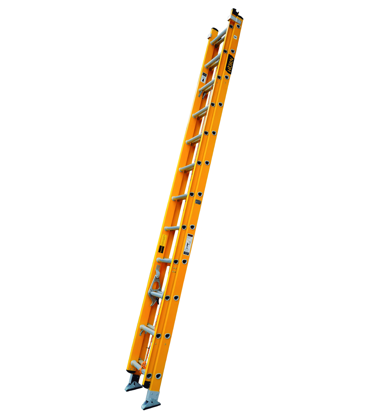 ESCALERA FIBRA TIPO TELESCOPICA 16 PASOS HESC-FV-2-16 HORN1