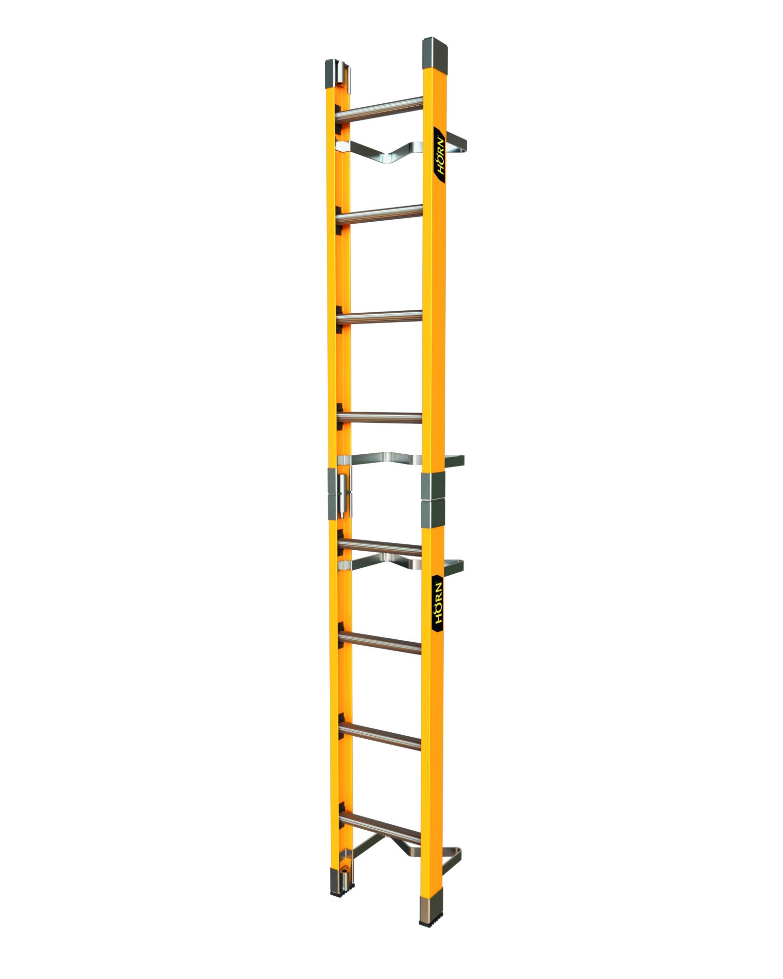 ESCALERA TIPO EMBONABLE BASE 8 PASOS LONGITUD 2.54 FIBRA DE VIDRIO HESC-FV-9-08 HORN1