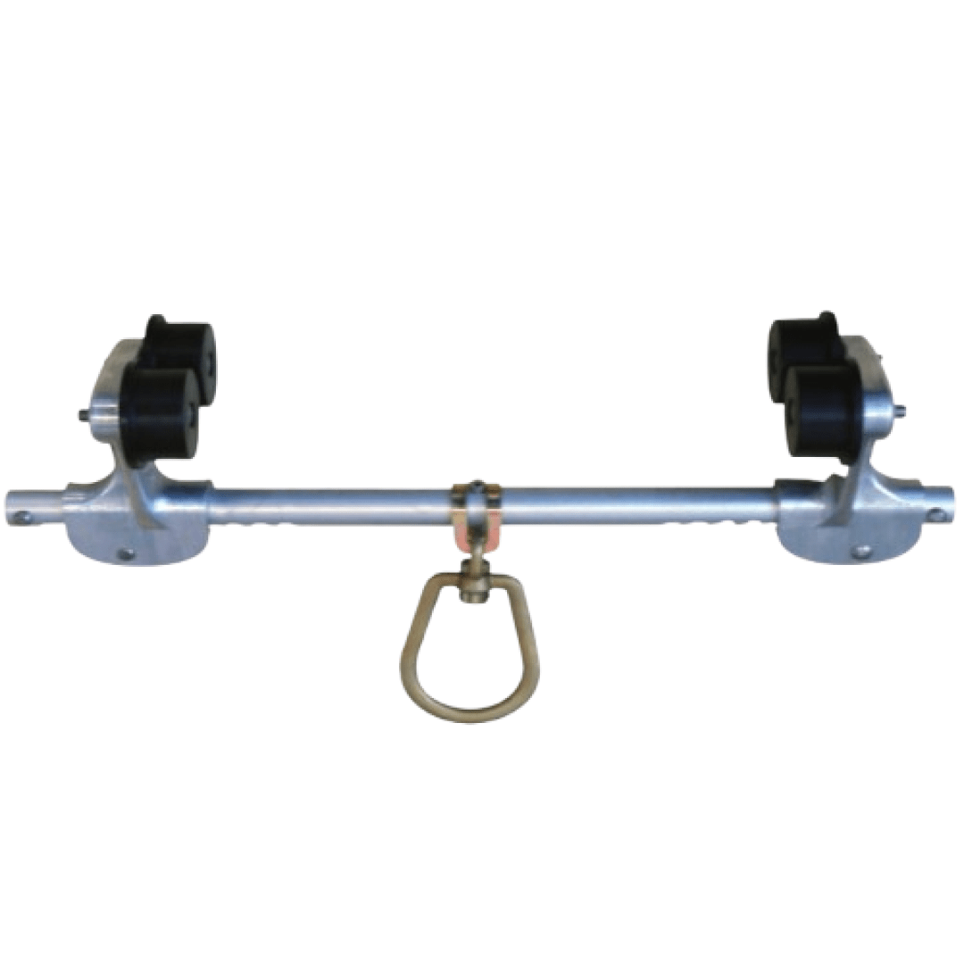 ANCLAJE MOVIL DE ALUMINIO TIPO TROLLEY CON OJO GIRATORIO IBT-1A PATNGK2