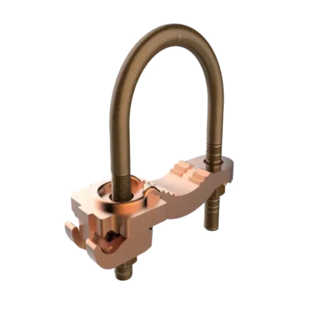 CONECTOR TIERRA CU P/CABLE 4AWG-4/0AWG A TUBO 1-1/4''-2'' PERNO 3/8'' UL BURNDY