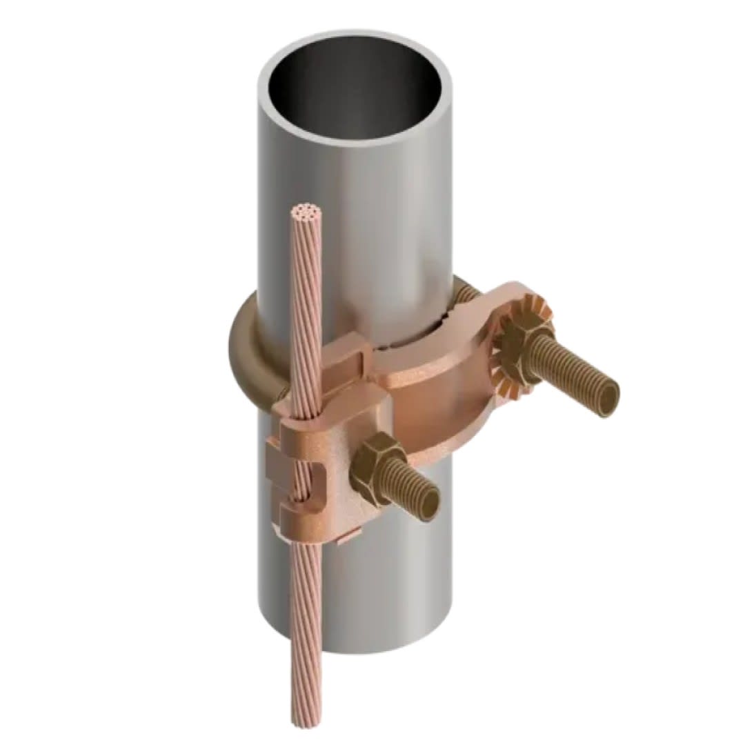 CONECTOR TIERRA CU P/CABLE 4AWG-4/0AWG A TUBO 2-1/2''-3-1/2'' PERNO 3/8'' UL BURNDY3