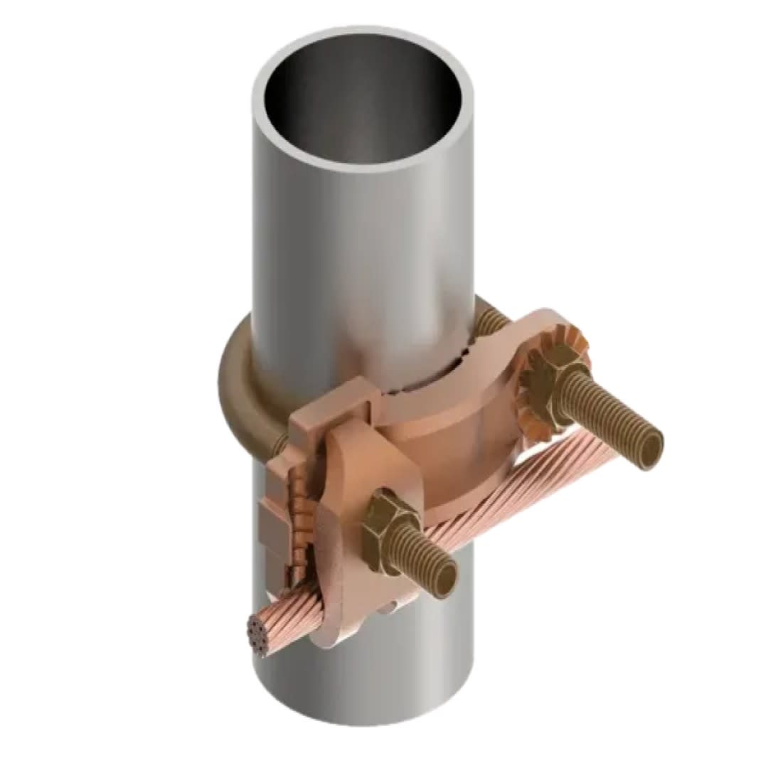 CONECTOR TIERRA CU P/CABLE 4AWG-4/0AWG A TUBO 1-1/4''-2'' PERNO 3/8'' UL BURNDY4