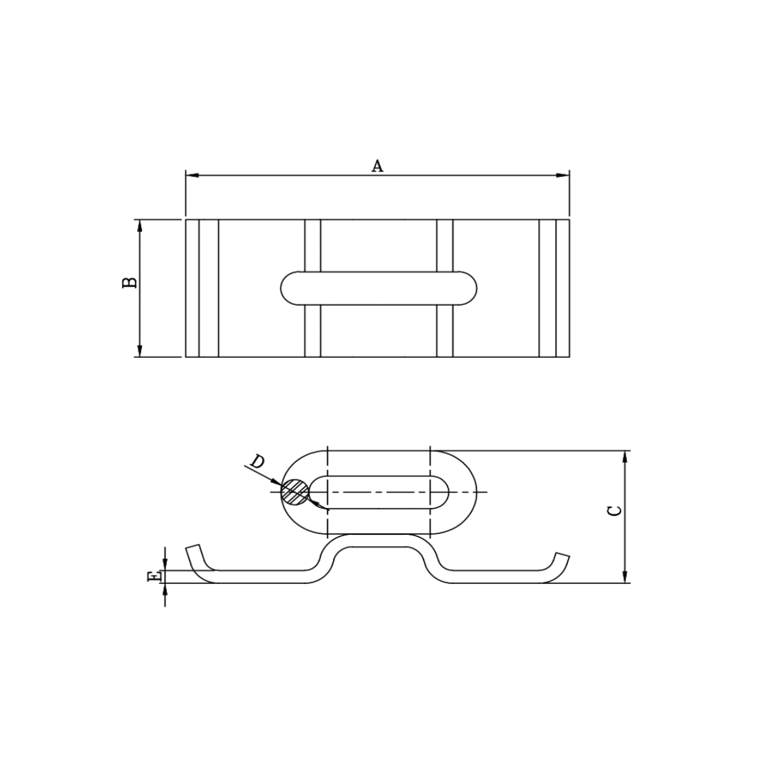 SOPORTE ESLABON OPGW (V) D1S00146 ARAGCU MT2