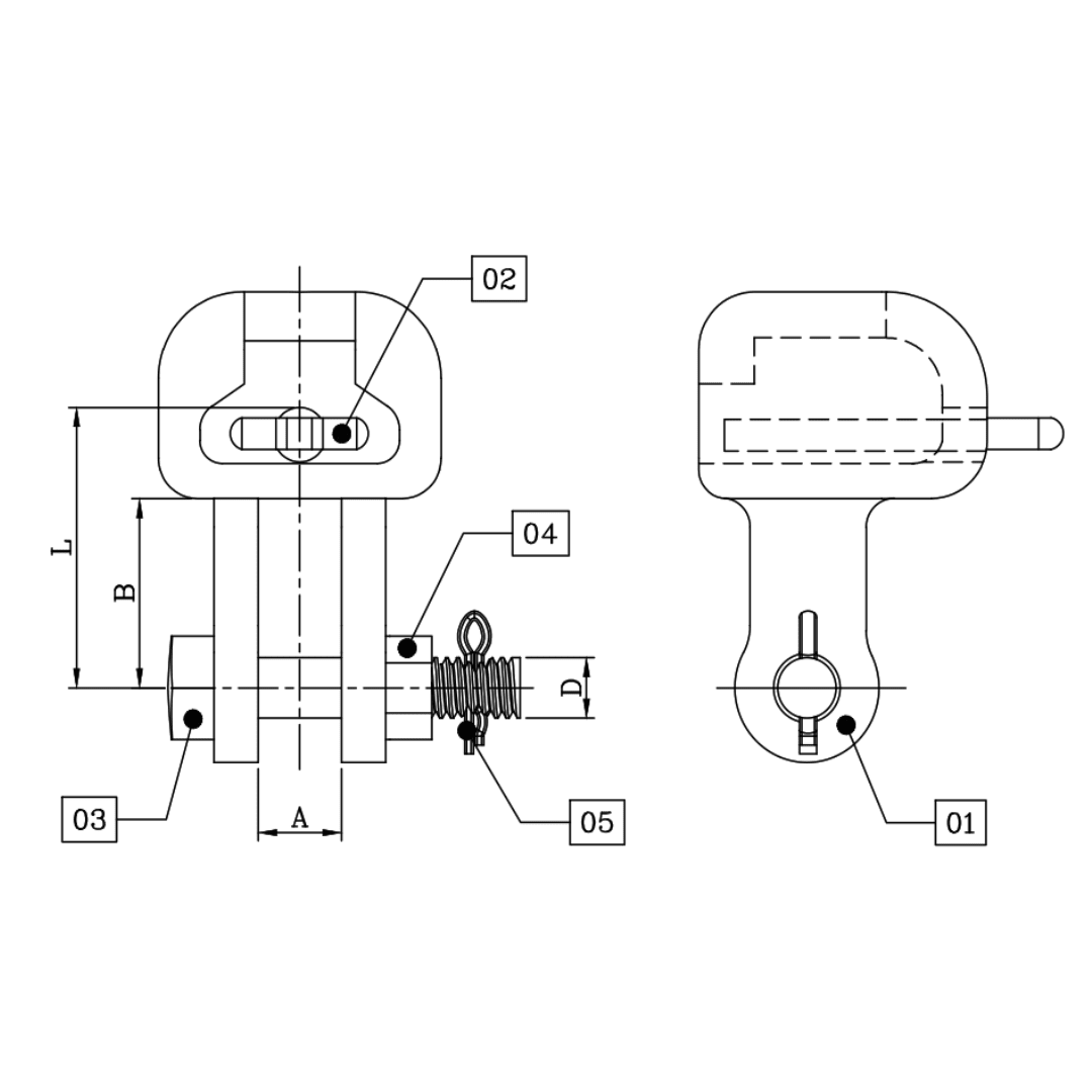 ADAPTADOR CASQUILLO HORQUILLA ARRUTI (RH-16) 16X50MM 125KN M1AD0101 ARAGCU MT2