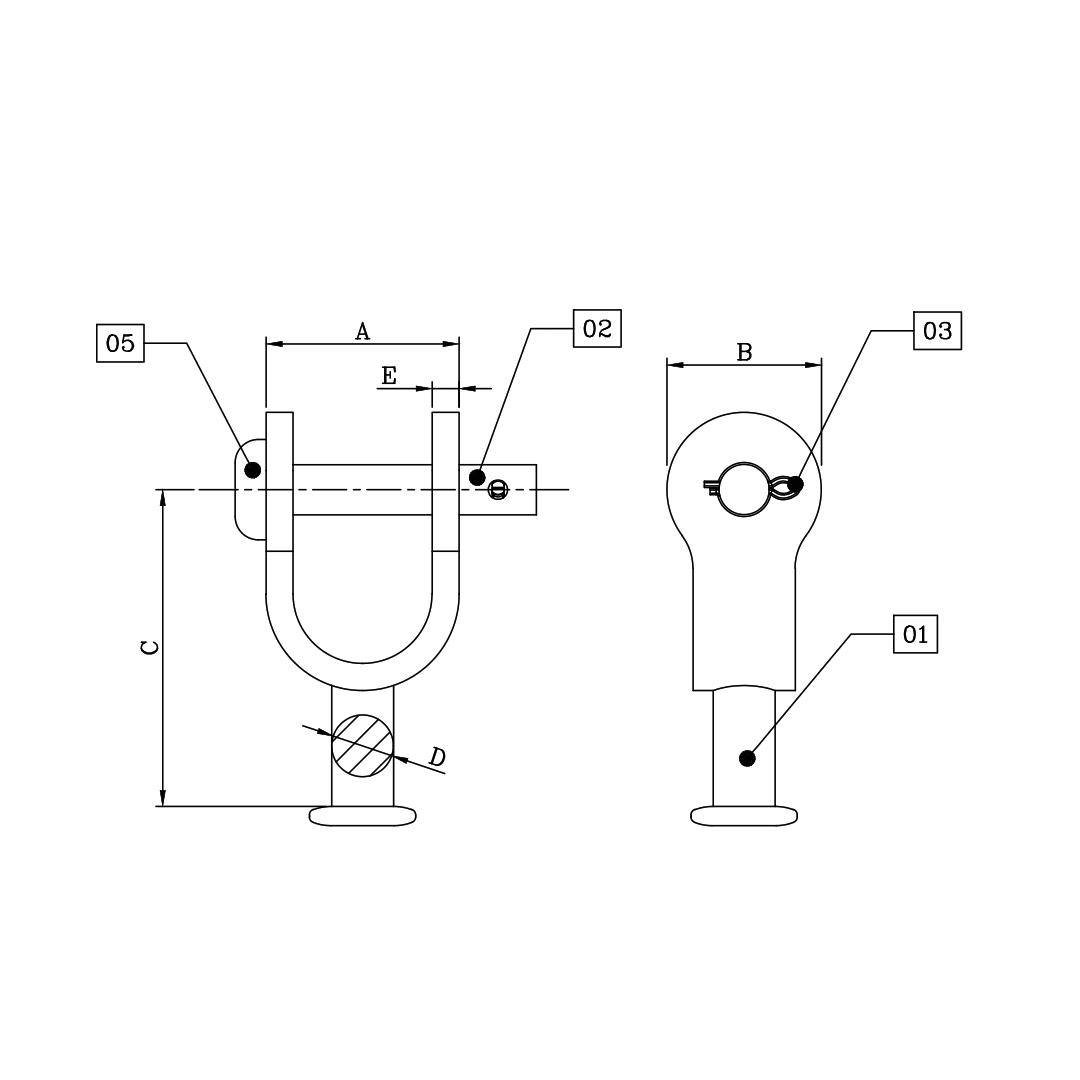 ADAPTADOR HOQUILLA BOLA 70KN D1AD0400 ARAGCU MT2