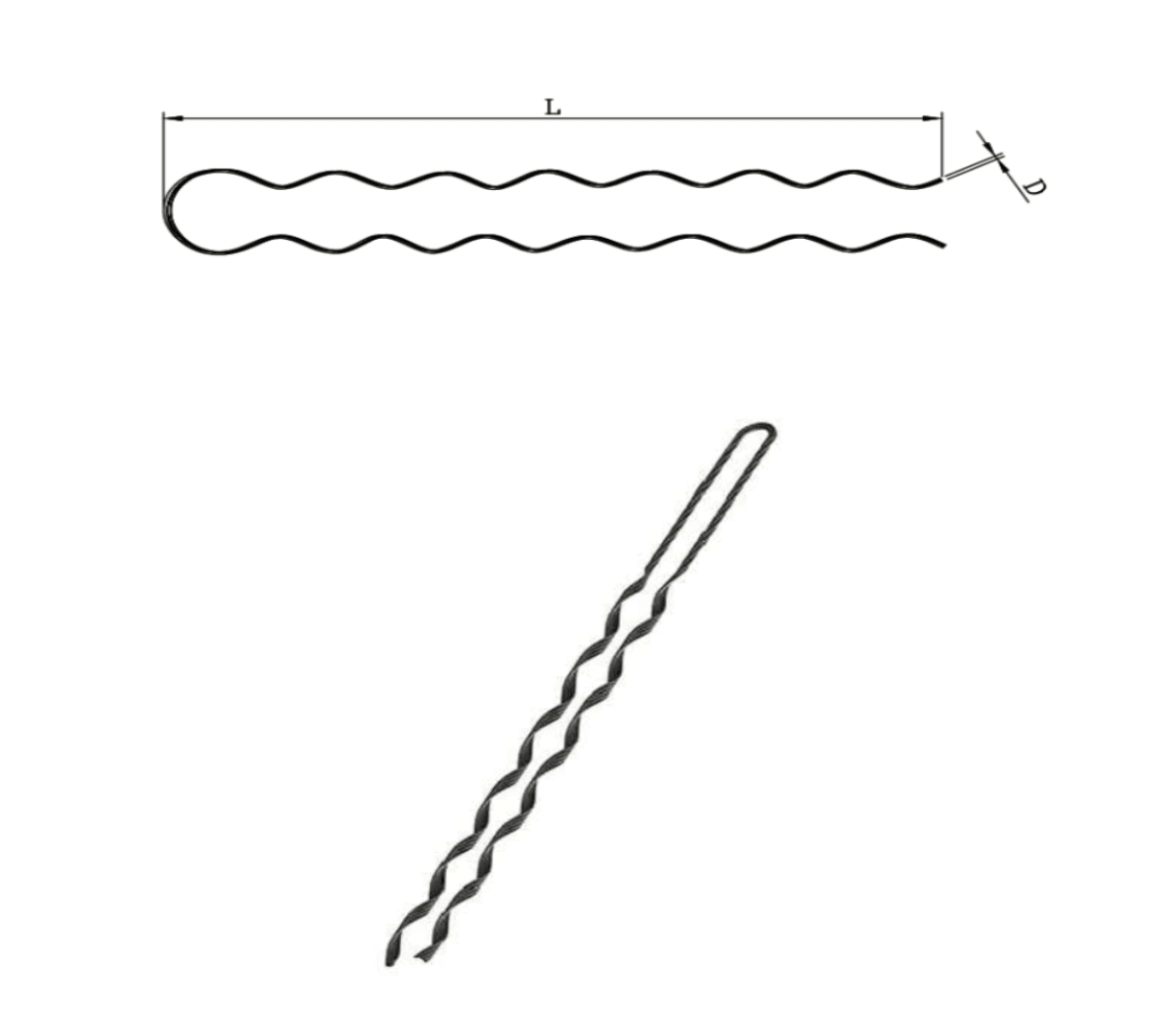 AMARRE PREFORMADO DE F°G° 18.1±0.5X880MM BLANCO D1AM0012 ARAGCU RT2