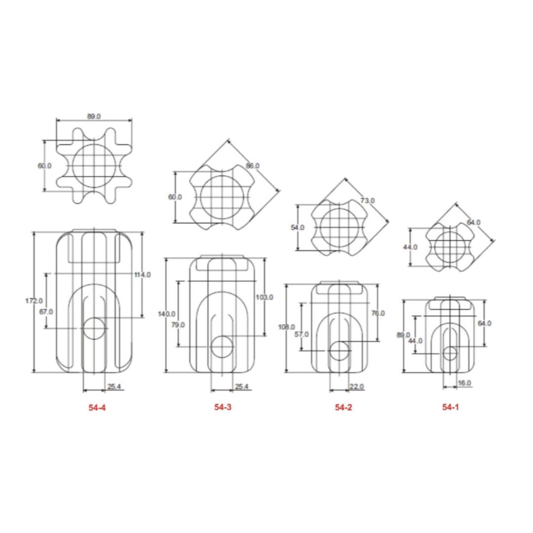AISLADOR ANSI 54-3 TIPO TRACCIÓN CERÁMICO CAPITAL3