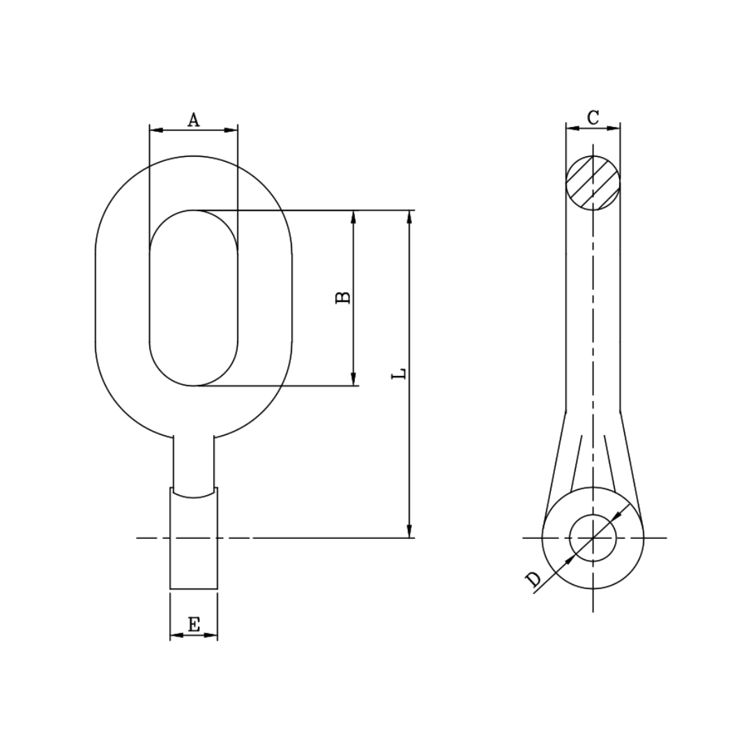 ESLABON REVIRADO DE F°G° 17.5X105MM D1EL0107 ARAGCU FO2