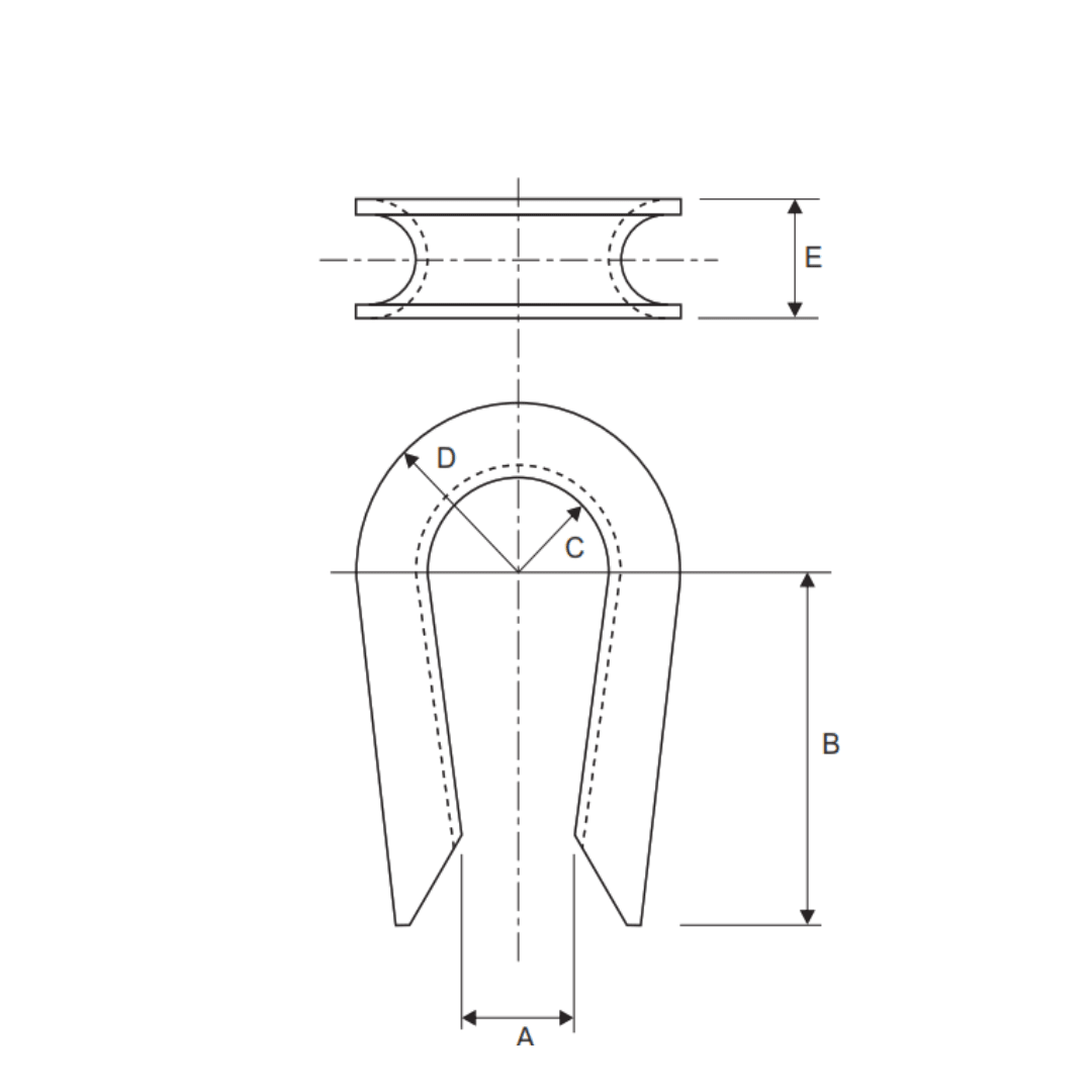 GUARDACABO 5/8'' GALV CALIENTE AP6019008 ARAGCU RT2